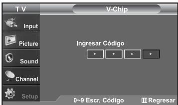 SAMSUNG LN-S2652D - Cómo configurar las restricciones en el idioma ‘Francés Canadiense’ - 2