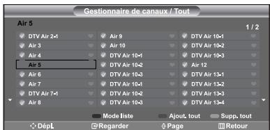 SAMSUNG LN-S2652D - Réglage de Gestionnaire de canaux - 4