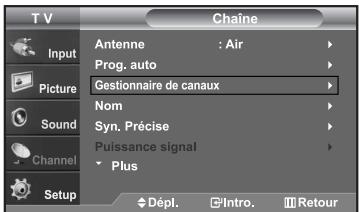 SAMSUNG LN-S2652D - Configuration de vos chaînes favorites - 1