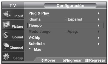 SAMSUNG LN-S2652D - Configuración del Reloj - 1