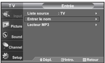 SAMSUNG LN-S2652D - Pour éditer le nom de la source (en fonction du modèle) - 1