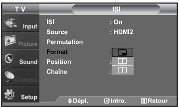 SAMSUNG LN-S2652D - Pour changer la Size de la fenêtre ISI - 1