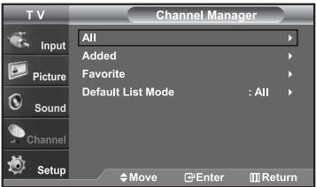 SAMSUNG LN-S2652D - Viewing the Channel Lists - 2