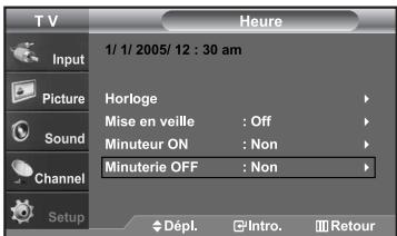 SAMSUNG LN-S2652D - Réglage de la minuterie de mise en marche/arrêt - 3