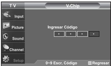 SAMSUNG LN-S2652D - Configuración de las restricciones mediante las clasificaciones MPAA: G, PG, PG-13, R, NC-17, X, NR - 2