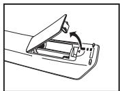 SAMSUNG LN-S2652D - Instalación de las pilas en el mando a distancia - 1