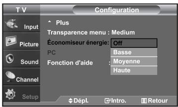 SAMSUNG LN-S2652D - Utilisation de la fonction d'économie d'énergie - 2
