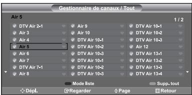 SAMSUNG LN-S2652D - Affichage de la liste des chaînes - 3