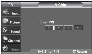 SAMSUNG LN-S2652D - How to Set up Restrictions Using the ‘Canadian French’ - 2