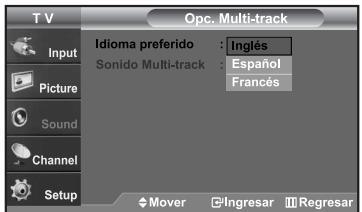 SAMSUNG LN-S2652D - Idioma preferido - 3