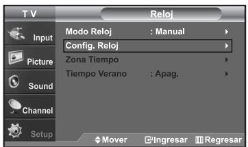 SAMSUNG LN-S2652D - Configuración del Reloj - 5