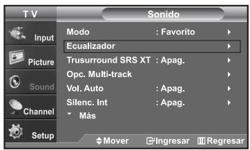 SAMSUNG LN-S2652D - Personalización del sonido - 1