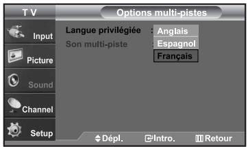 SAMSUNG LN-S2652D - Langue privilégiée - 3