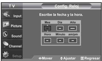 SAMSUNG LN-S2652D - Configuración del Reloj - 6