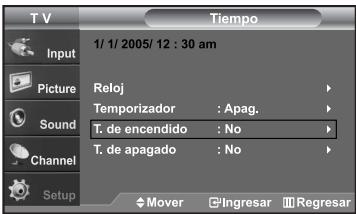 SAMSUNG LN-S2652D - Activación y desactivación del temporizador - 1