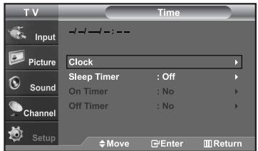 SAMSUNG LN-S2652D - Setting the Clock - 2