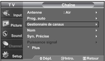 SAMSUNG LN-S2652D - Affichage de la liste des chaînes - 1