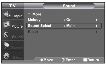 SAMSUNG LN-S2652D - Listening to the Sound of the Sub (PIP) Picture - 1