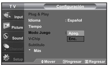 SAMSUNG LN-S2652D - Uso del Modo Juego - 2