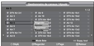 SAMSUNG LN-S2652D - Configuration de vos chaînes favorites - 3