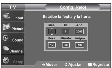 SAMSUNG LN-S2652D - Configuración del Reloj - 7