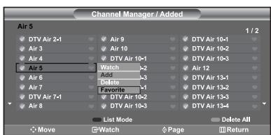 SAMSUNG LN-S2652D - To set-up Your Favorite Channels - 3