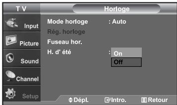 SAMSUNG LN-S2652D - Option 2 : Réglage Automatiquement de l'horloge - 7