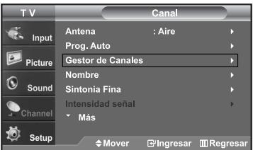 SAMSUNG LN-S2652D - Visualización de la lista de canales - 1