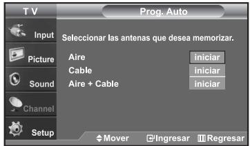SAMSUNG LN-S2652D - Almacenamiento de los canales en la memoria (método automático) - 2