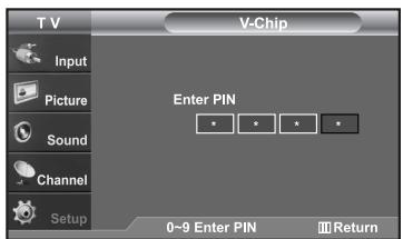 SAMSUNG LN-S2652D - Setting Up Your Personal ID Number (PIN) - 2