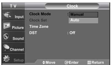 SAMSUNG LN-S2652D - Setting the Clock - 4