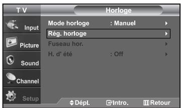SAMSUNG LN-S2652D - Régler l'horloge - 5