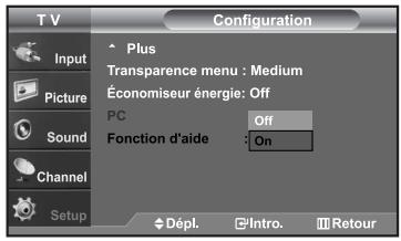 SAMSUNG LN-S2652D - Utilisation de la fonction d'économie d'énergie - 5