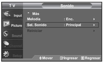 SAMSUNG LN-S2652D - Escuchar el sonido de la sub imagen del PIP - 1