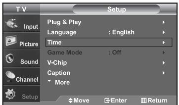 SAMSUNG LN-S2652D - Setting the Clock - 1