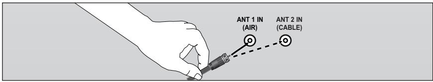 SAMSUNG LN-S2652D - Branchement d'un magnétoscope - 1