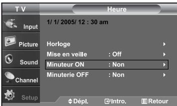 SAMSUNG LN-S2652D - Réglage de la minuterie de mise en marche/arrêt - 1