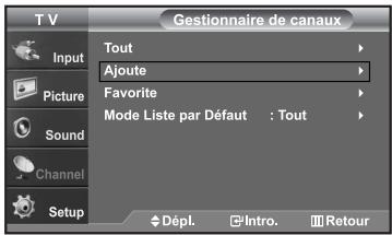 SAMSUNG LN-S2652D - Configuration de vos chaînes favorites - 2