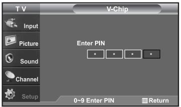 SAMSUNG LN-S2652D - How to Set up Restrictions Using the ‘Canadian French’ - 7