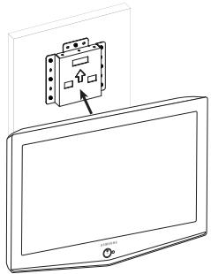 SAMSUNG LN-S2652D - How to assemble the Wall Mount Bracket - 5