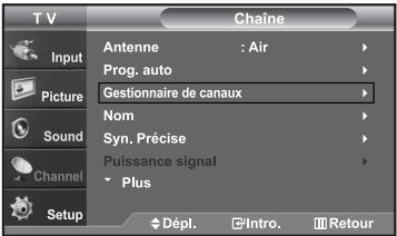 SAMSUNG LN-S2652D - Configuration de vos chaînes favorites - 6