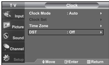SAMSUNG LN-S2652D - Setting the Clock - 13
