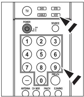 SAMSUNG LN-S2652D - Configuración del mando a distancia - 1