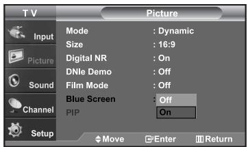 SAMSUNG LN-S2652D - Setting the Blue Screen Mode - 2