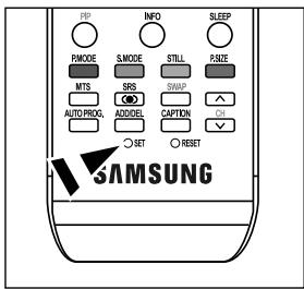 PBP INFO SLEEP PMODE SMODE STILL P/SIZE MTS BRS STRAW AUTO PROG ADDITIONAL CAPTIN ON SET RESET SAMSUNG