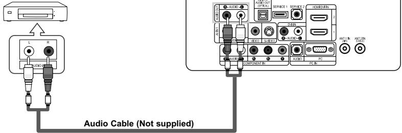 Audio Cable (Not supplied)