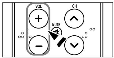 VOL + - CH MUTE -