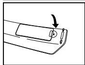 SAMSUNG LN-S3241D - Insertion des piles dans la télécommande - 3