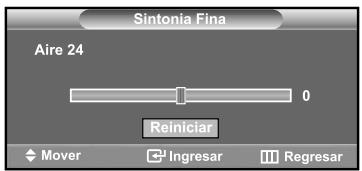 Sintonia Fina Aire 24 0 Reiniciar Mover Ingresar Regresar