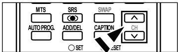 MTS AUTO PROG. SRS ADD/DEL SET SWAP CAPTION CH SET